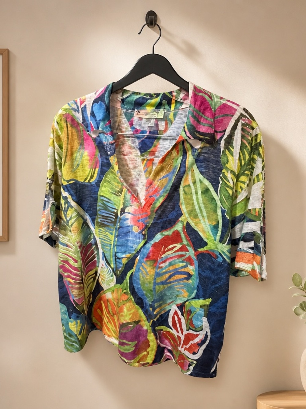 Impulse California Tropical Print Top - Multicolor